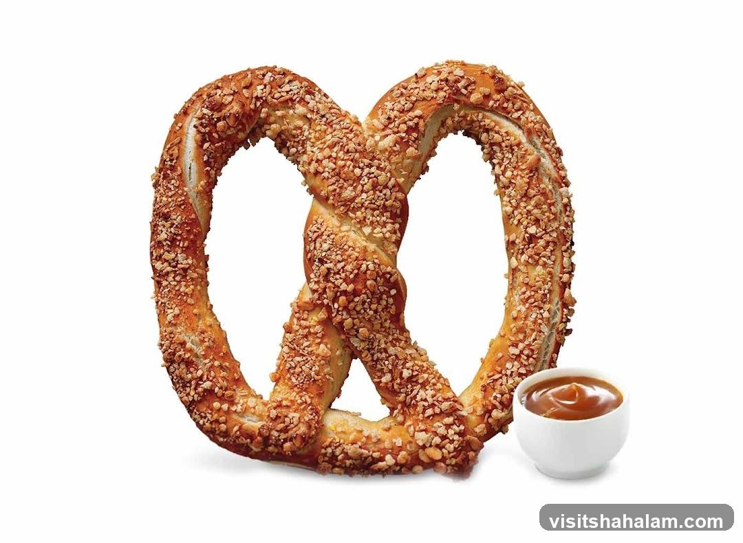 Pretzel with Caramel Dip