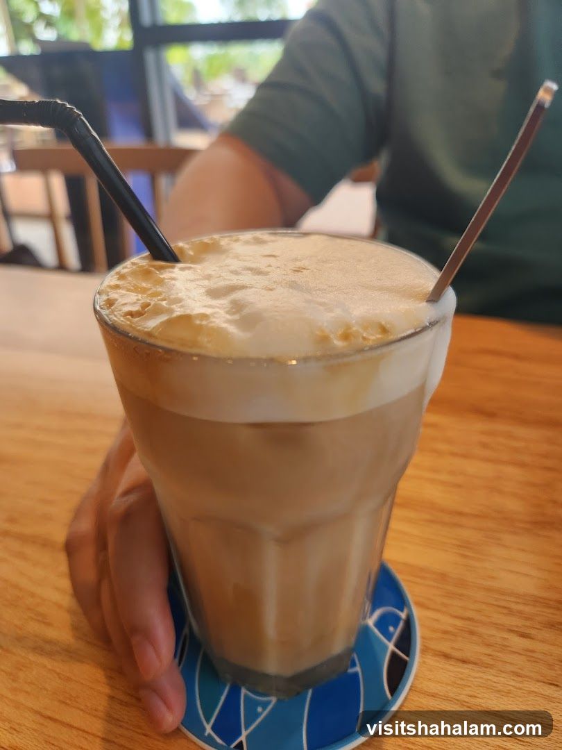 Iced Coffee with Foam