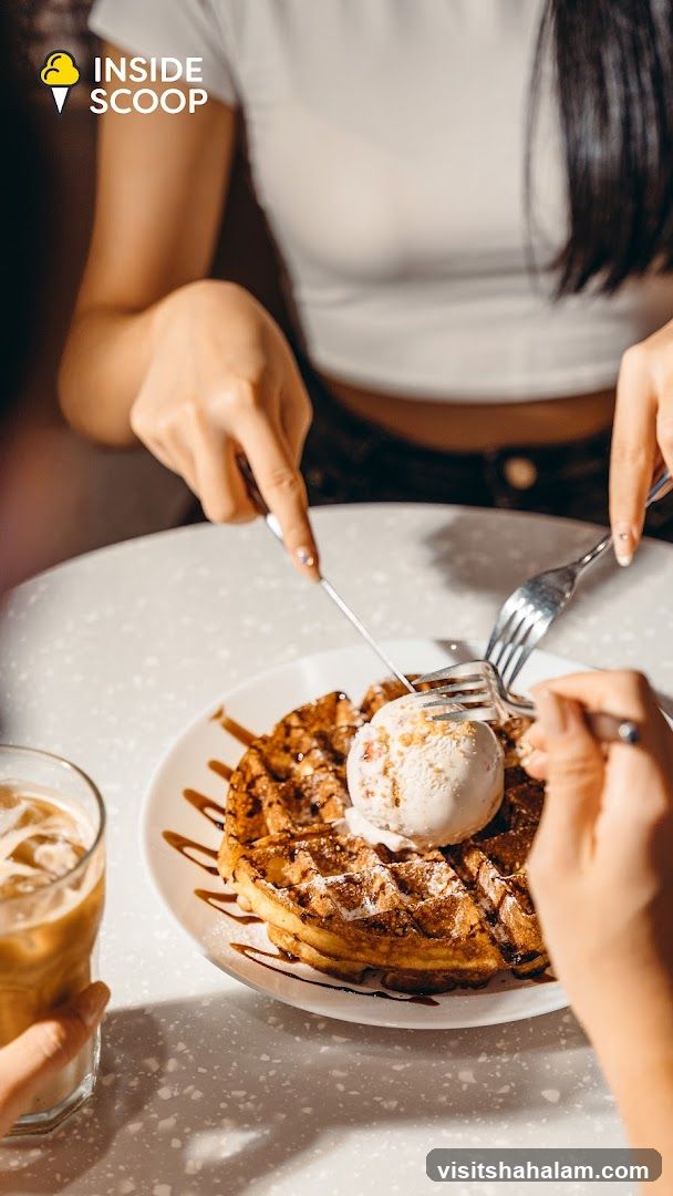 Waffle with Ice Cream