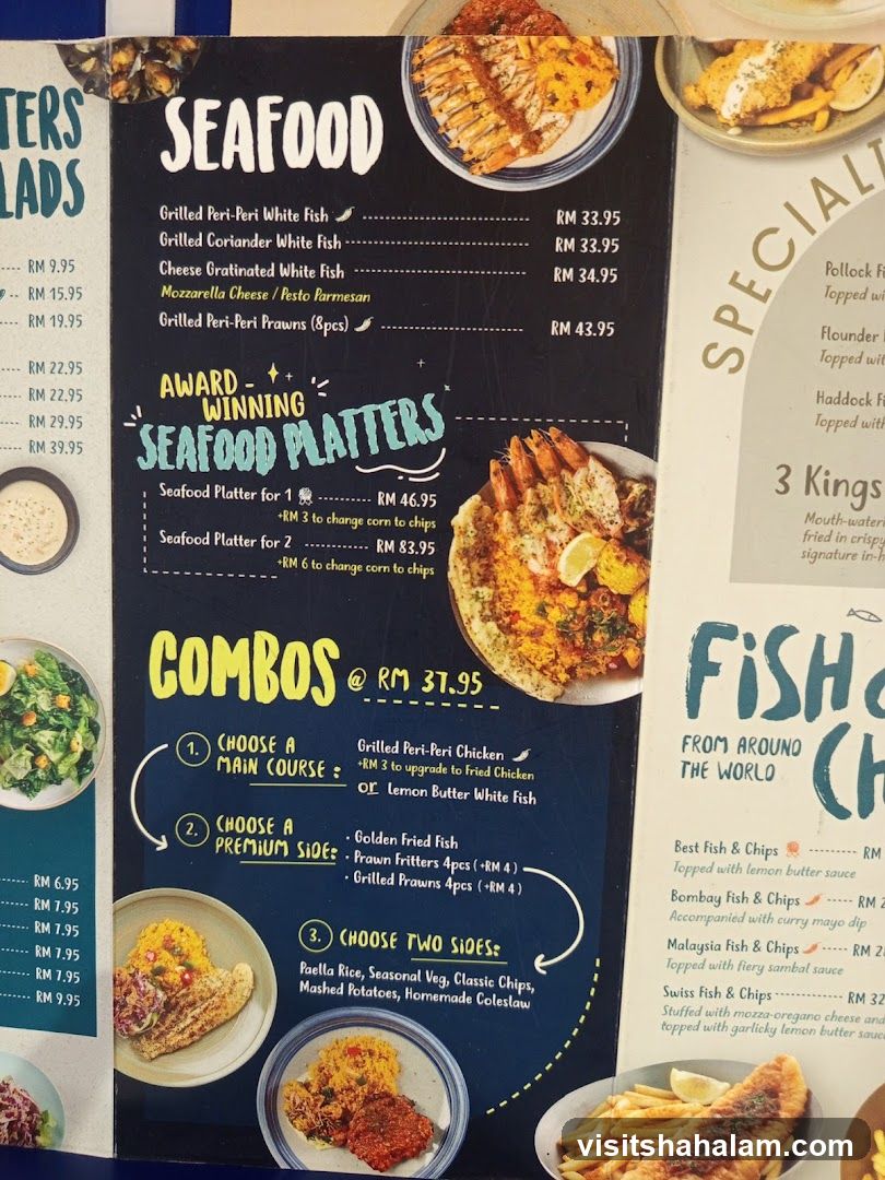 Seafood Menu