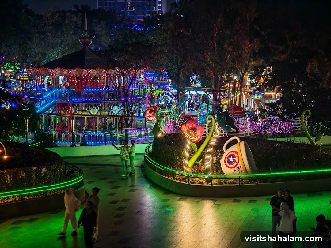 Amusement Park at Night