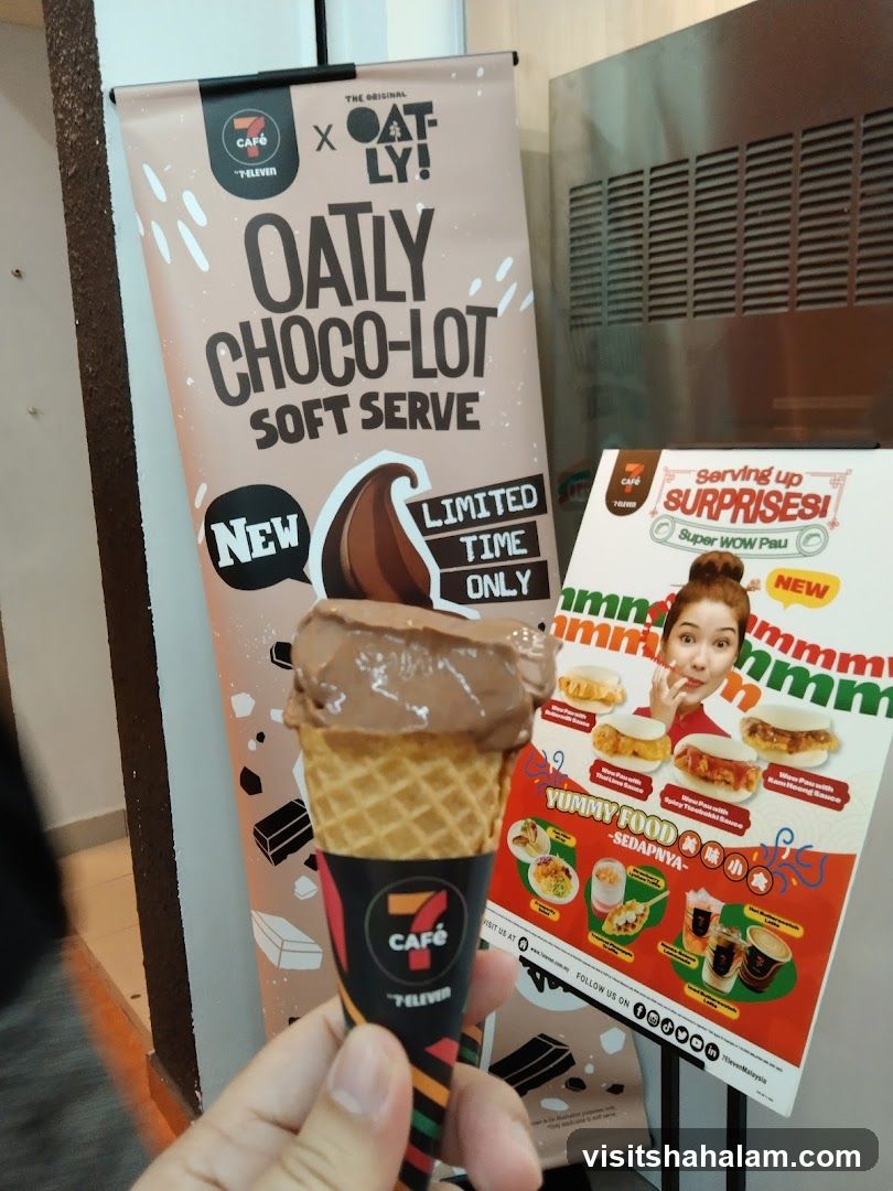 7-Eleven Oatly Choco-Lot Soft Serve Promotion