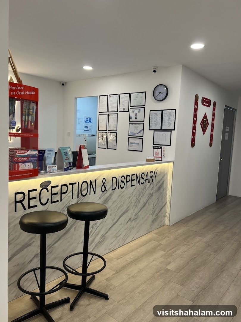 Reception and Dispensary Area