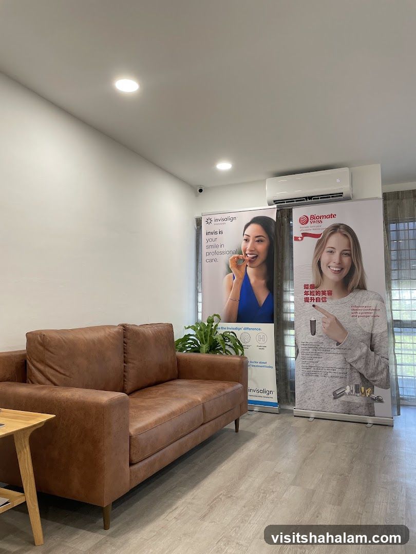 Waiting Area with Promotional Banners
