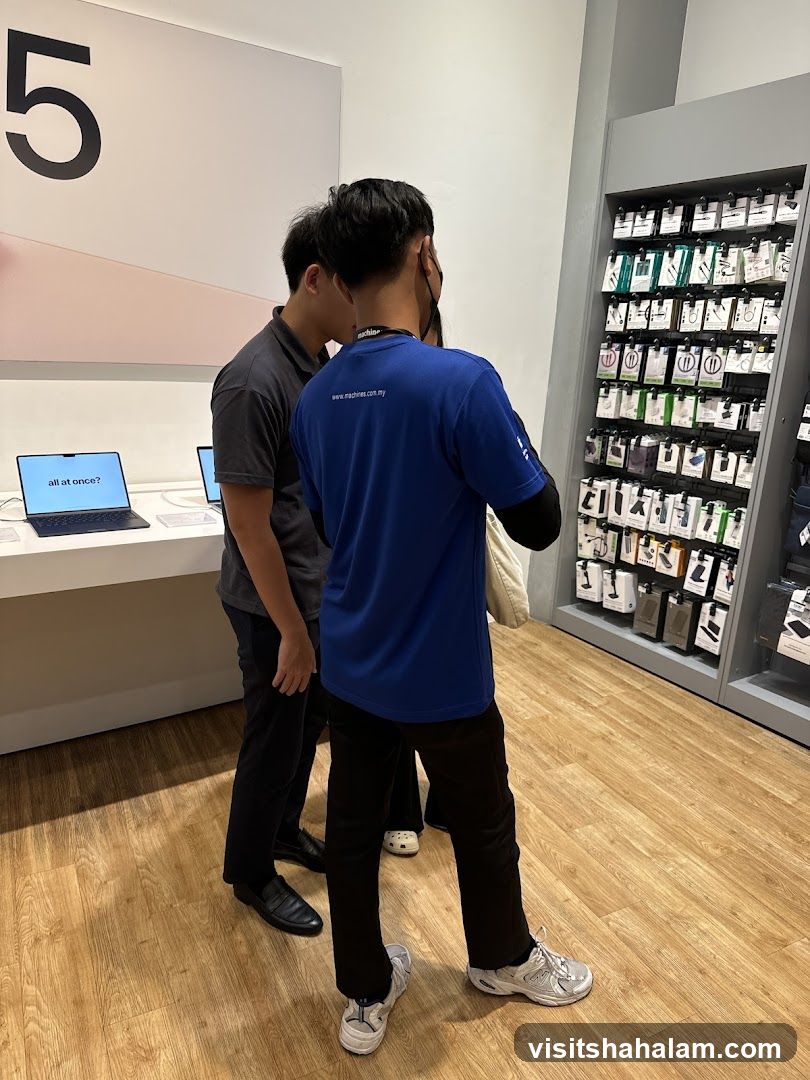 Store Interior with Electronics and Accessories