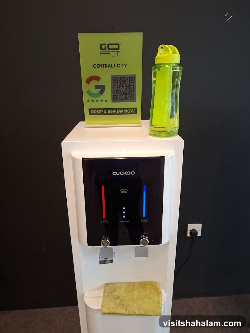 Water dispenser with promotional sign