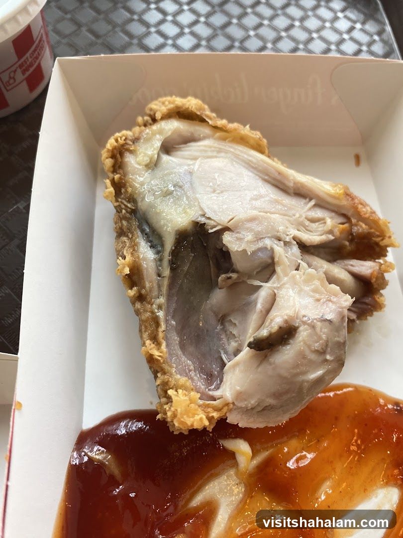 Fried Chicken Piece with Sauce