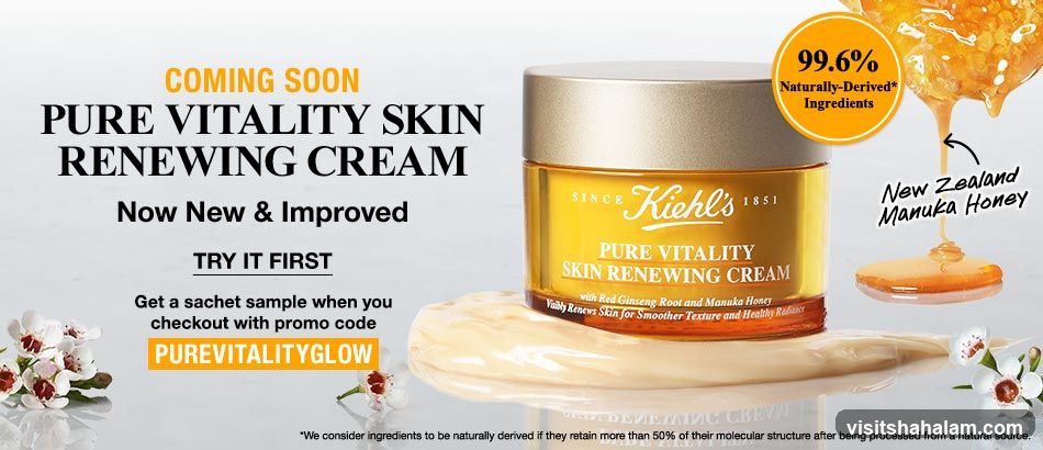 Kiehl's Pure Vitality Skin Renewing Cream Advertisement