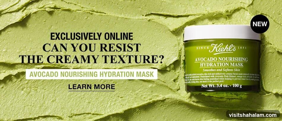 Kiehl's Avocado Nourishing Hydration Mask Advertisement