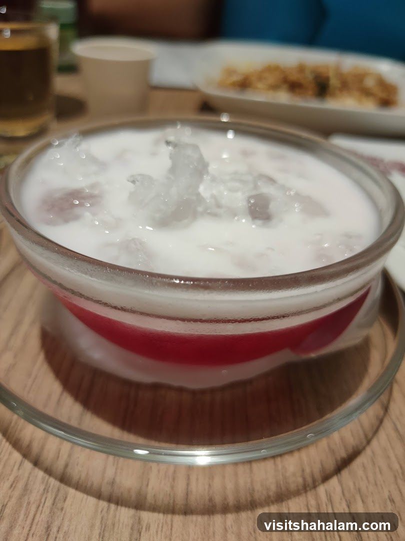 Dessert with Ice and Coconut Milk