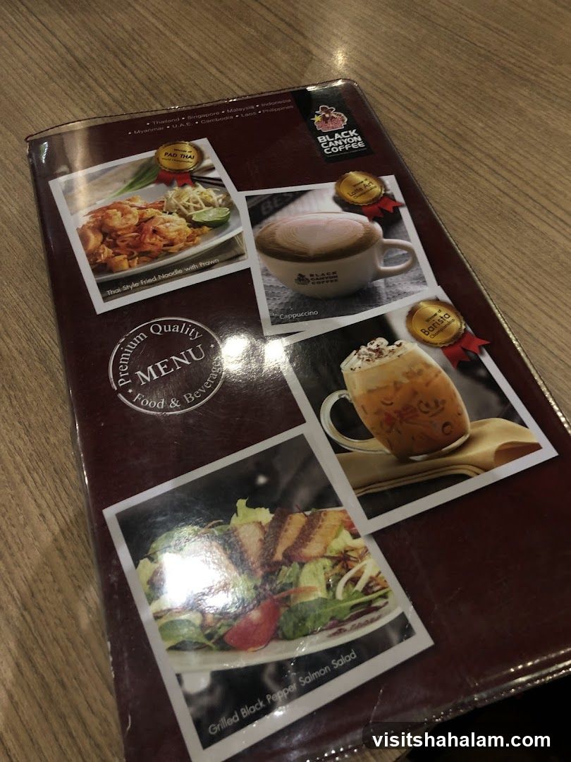 Black Canyon Coffee Menu