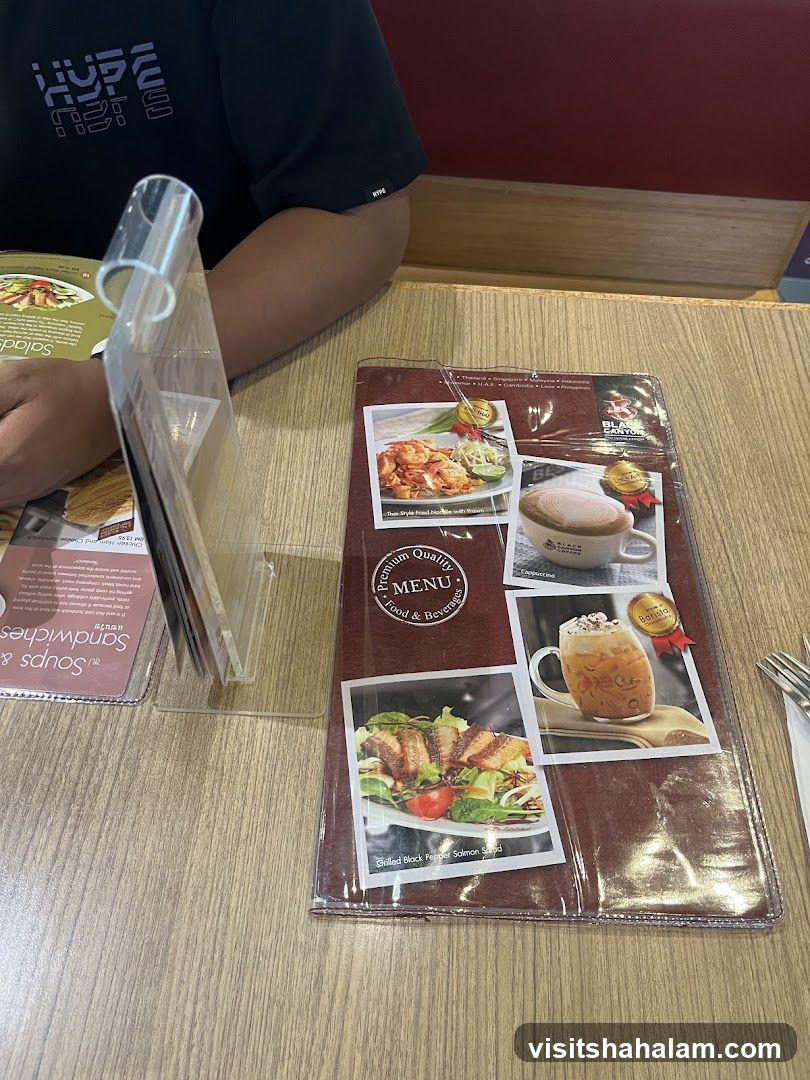 Black Canyon Food & Beverages Menu