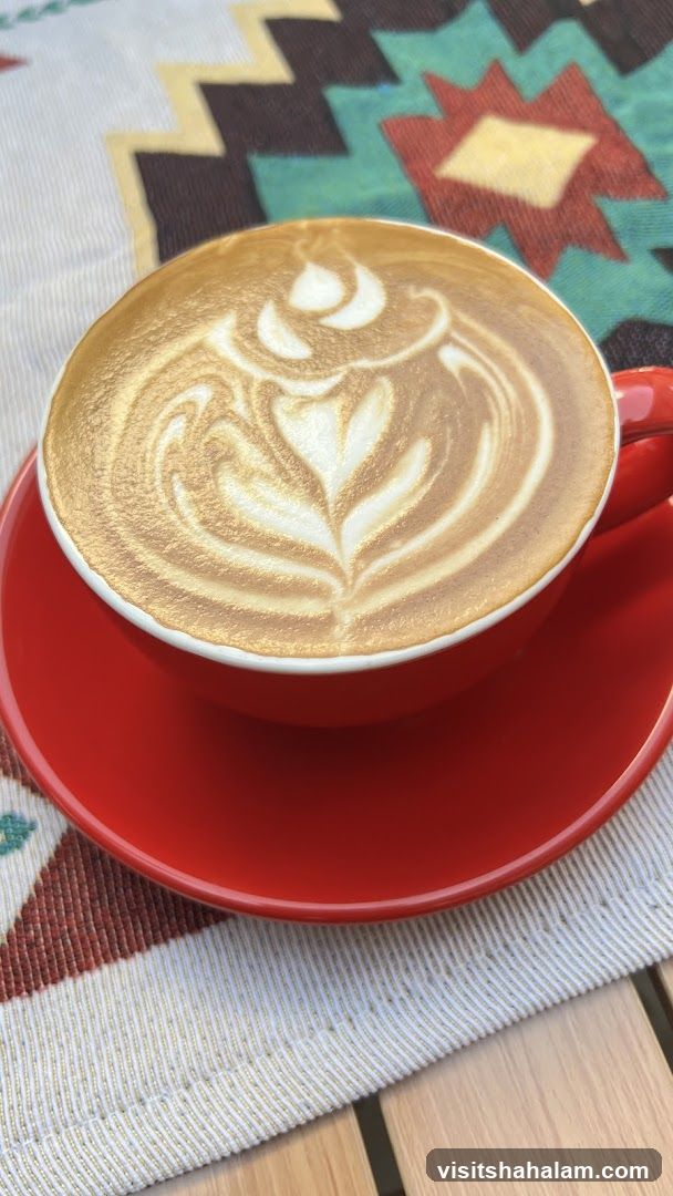 Latte with latte art