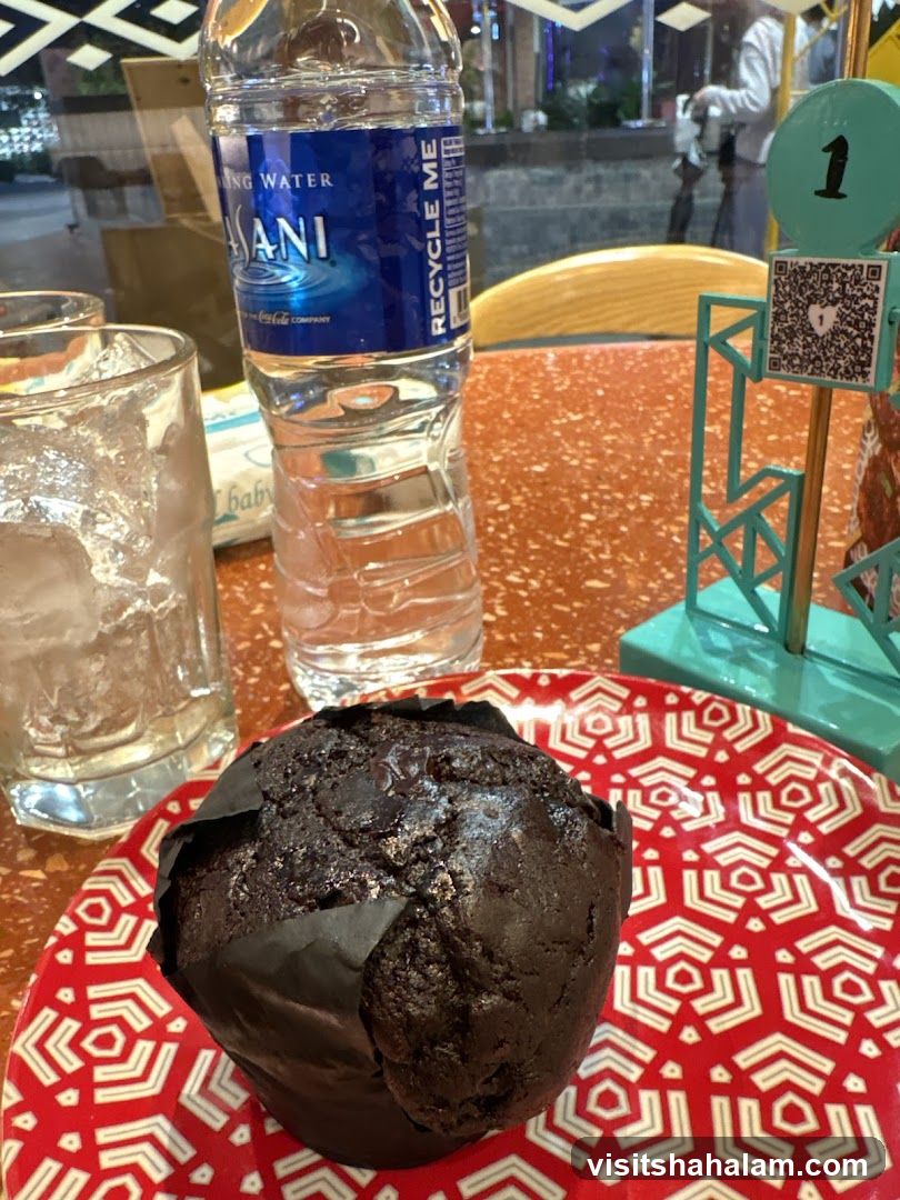 Chocolate Muffin and Water