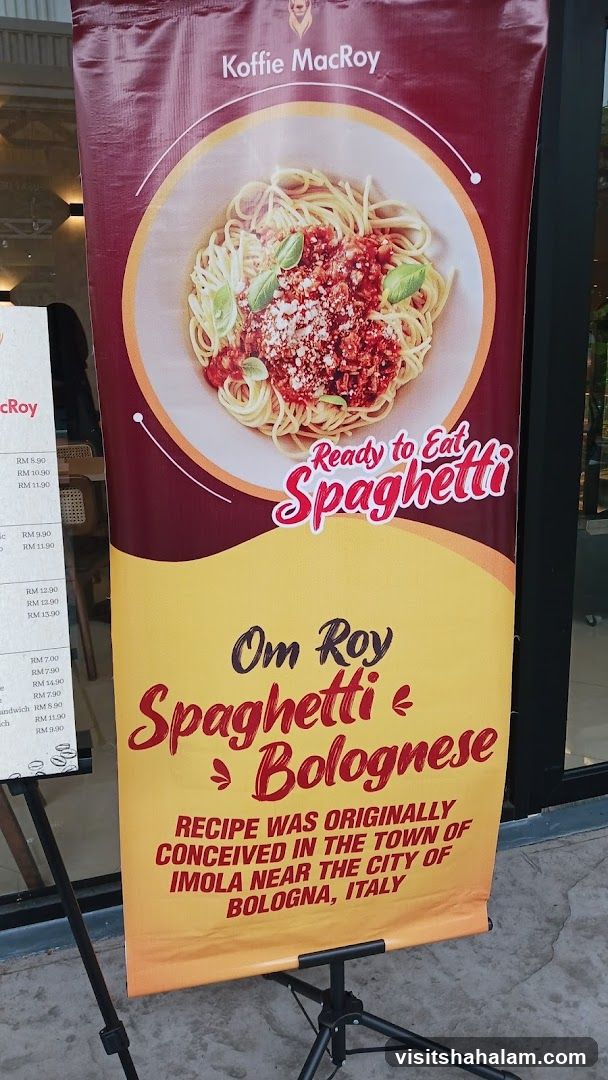 Koffie MacRoy Spaghetti Bolognese Banner