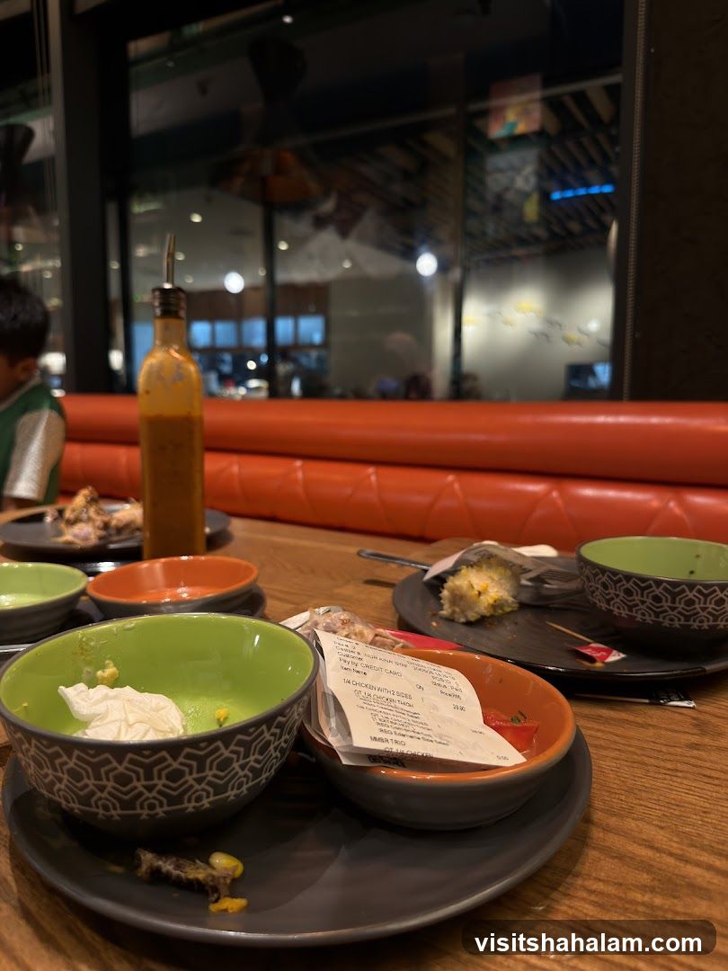 Table after a meal