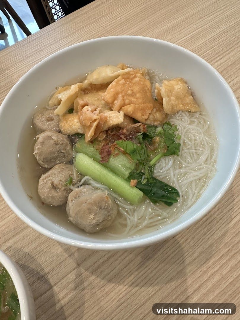 Noodle Soup with Meatballs