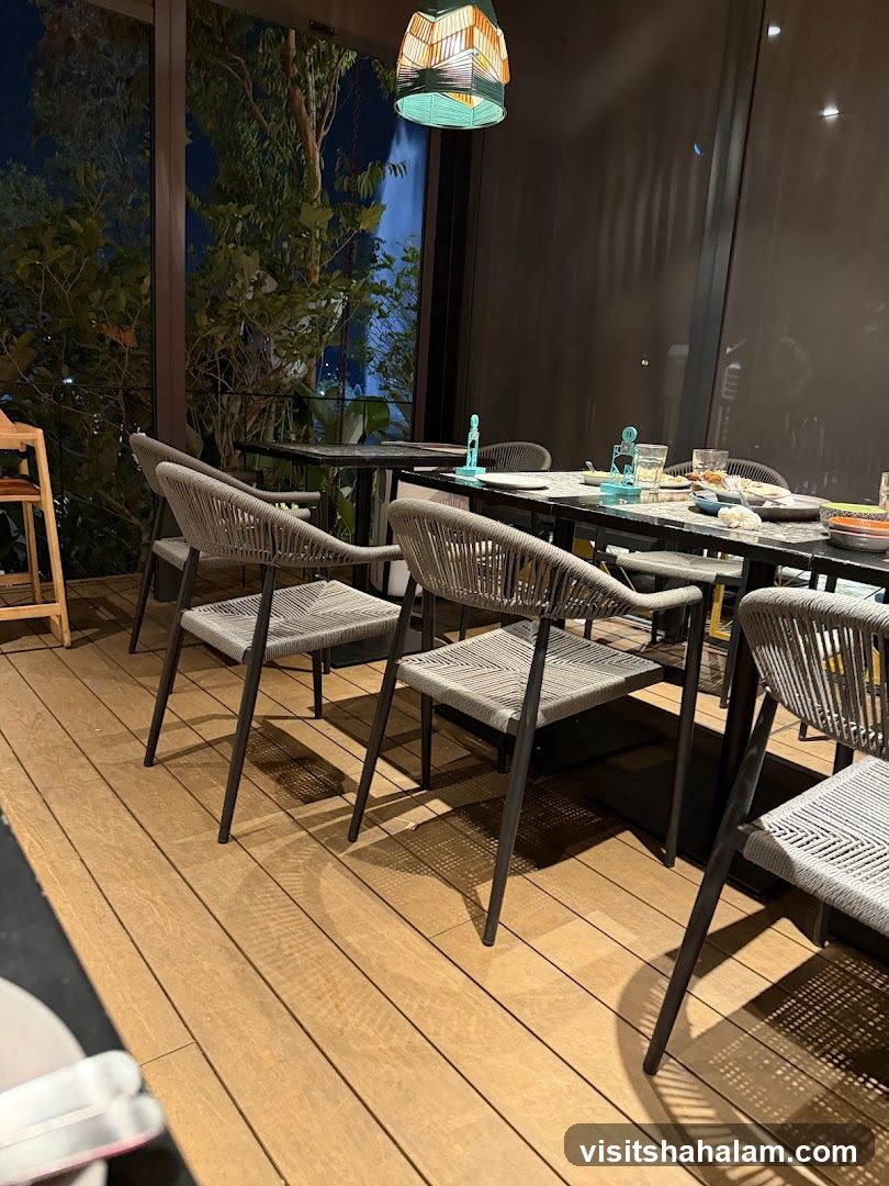 Restaurant Interior with Outdoor Seating