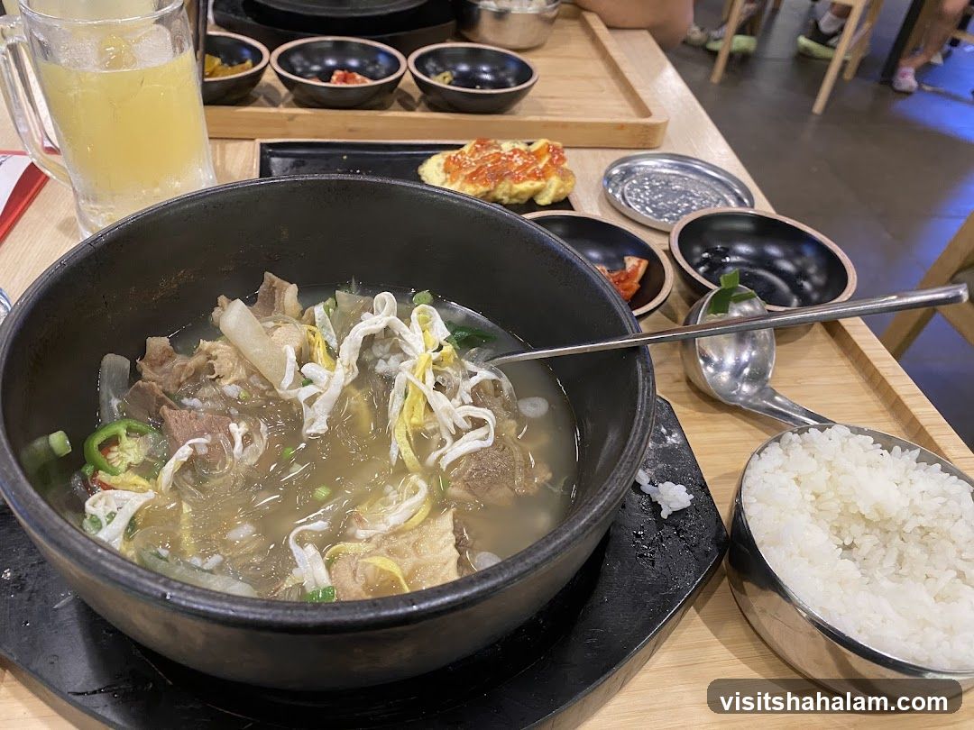 Korean Beef Soup with Rice
