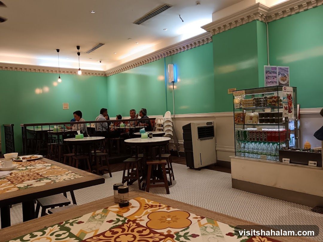 Restaurant Interior with Patrons