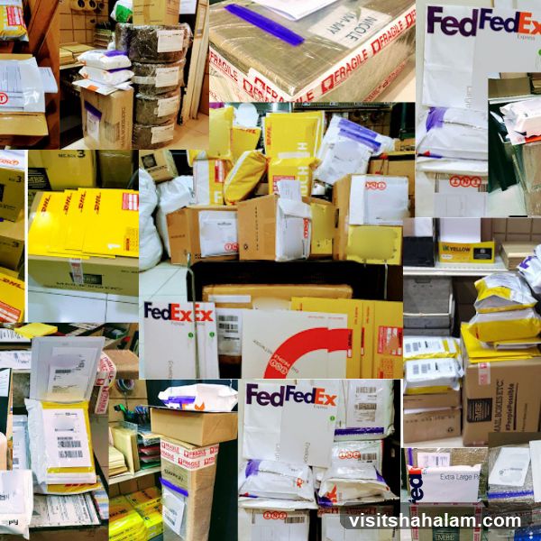 Collage of Shipping Packages