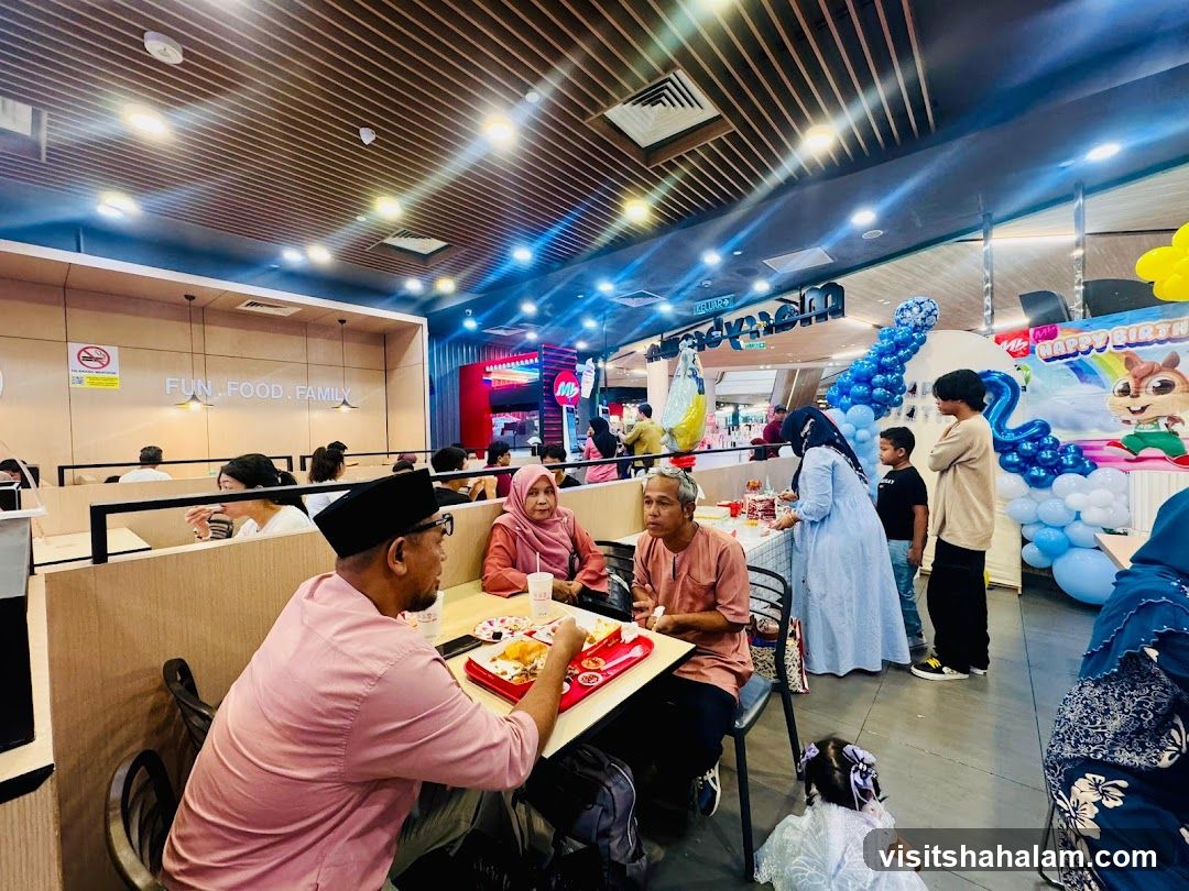 Birthday Celebration at a Fast Food Restaurant