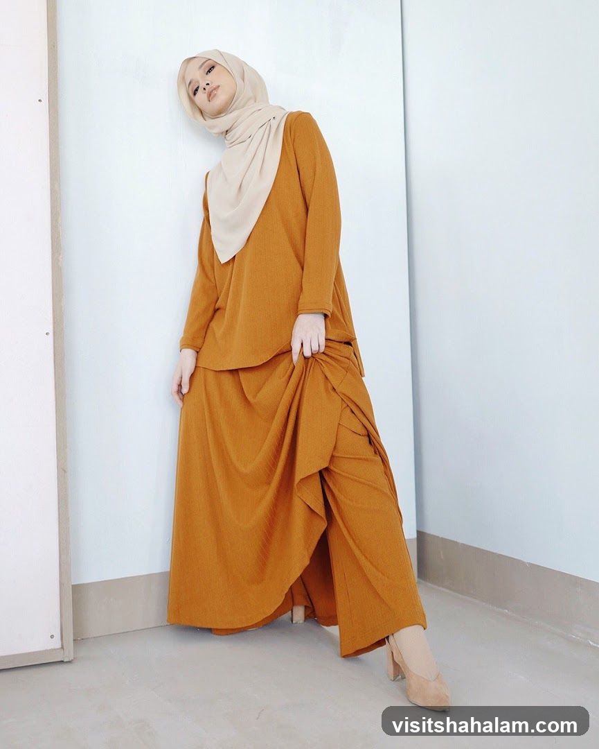 Woman in Orange Outfit