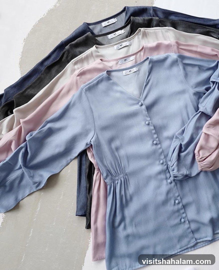 V-neck Blouses