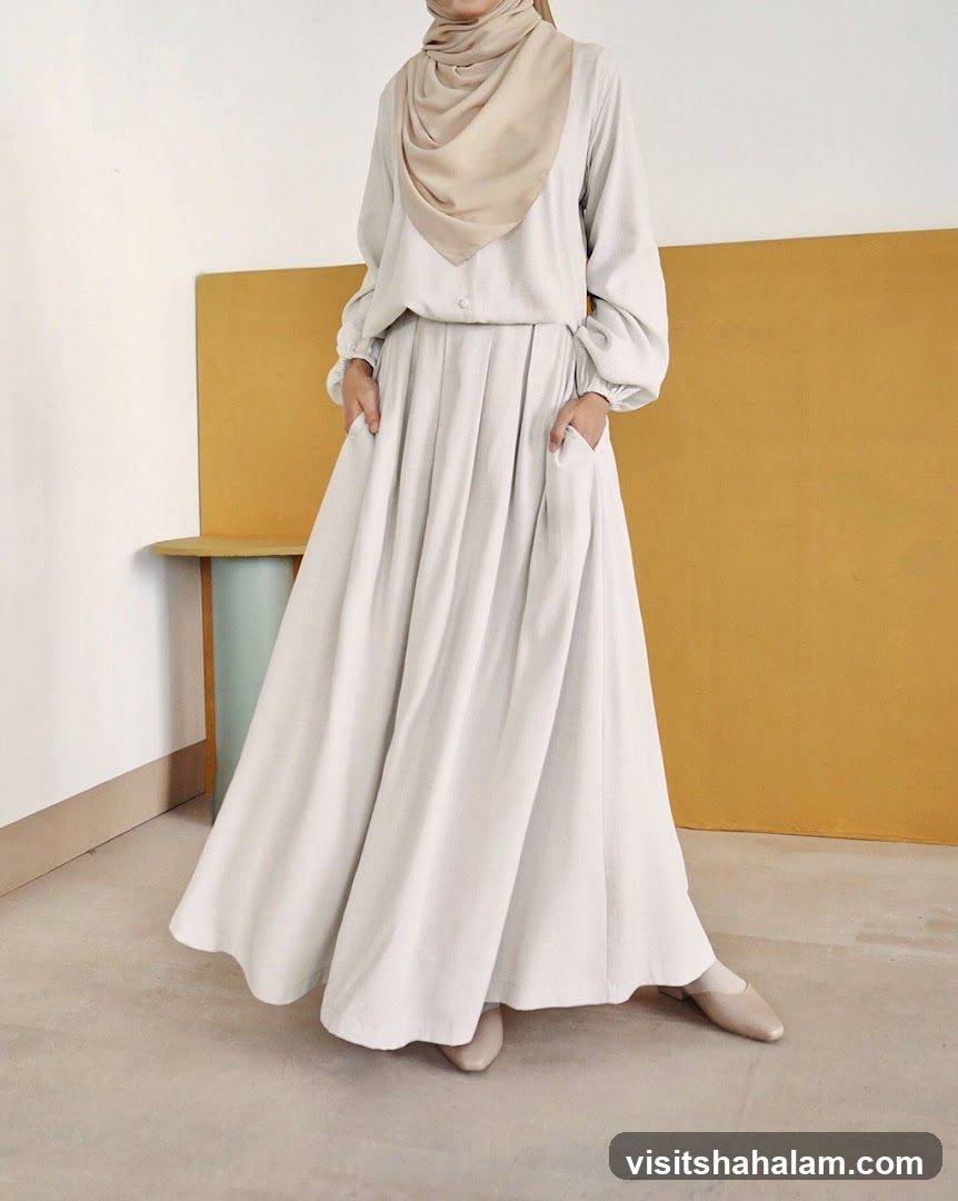 Woman in modest fashion outfit