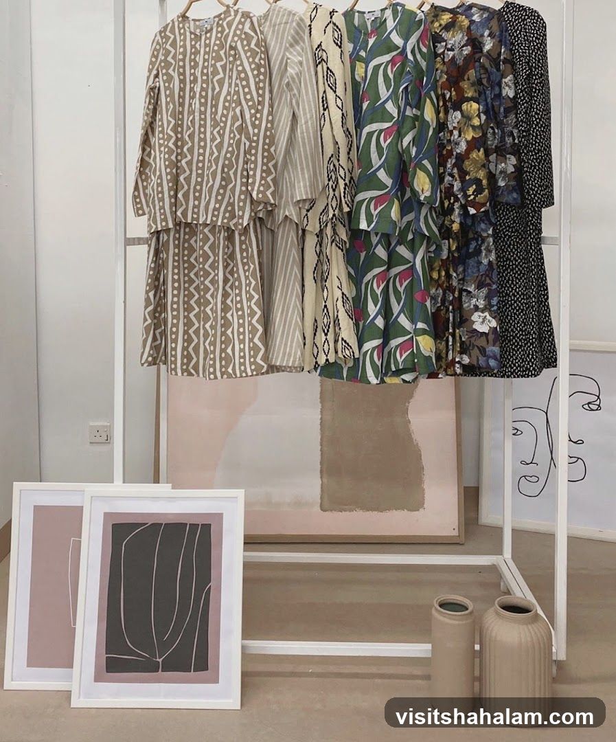 Clothing Display with Artwork