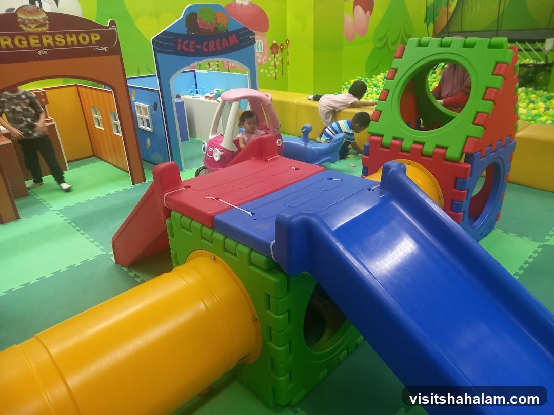 Indoor Playground with Play Structures