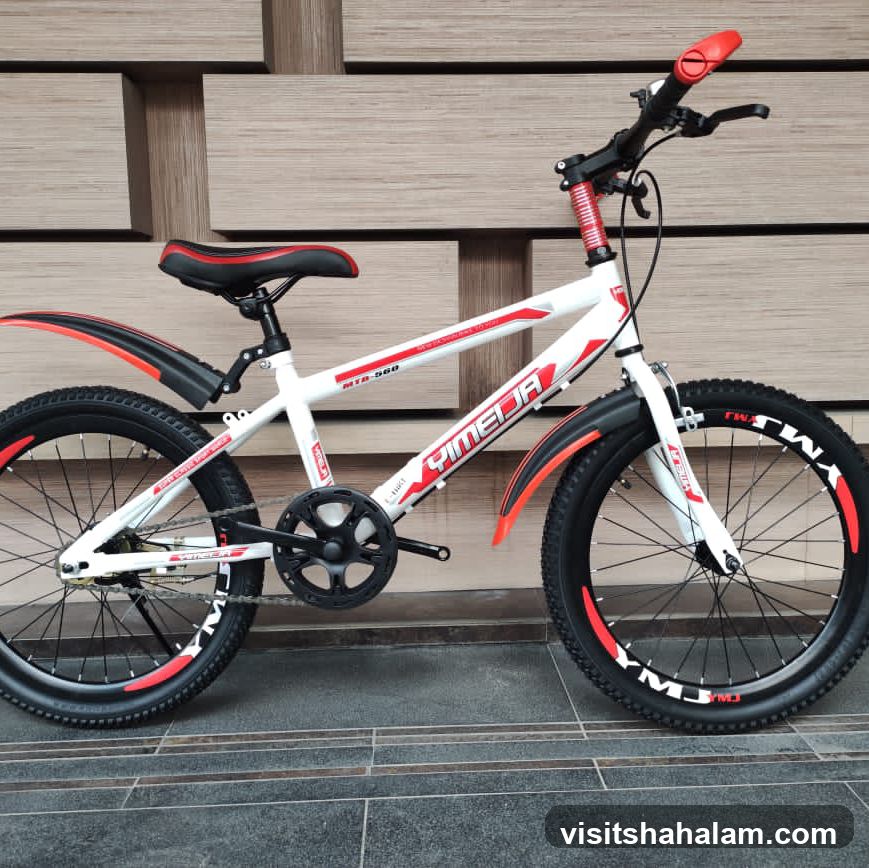 White and Red Bicycle