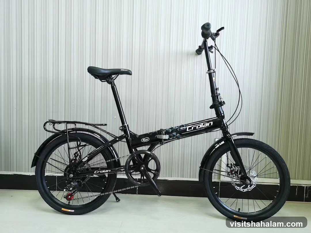 Black Folding Bicycle