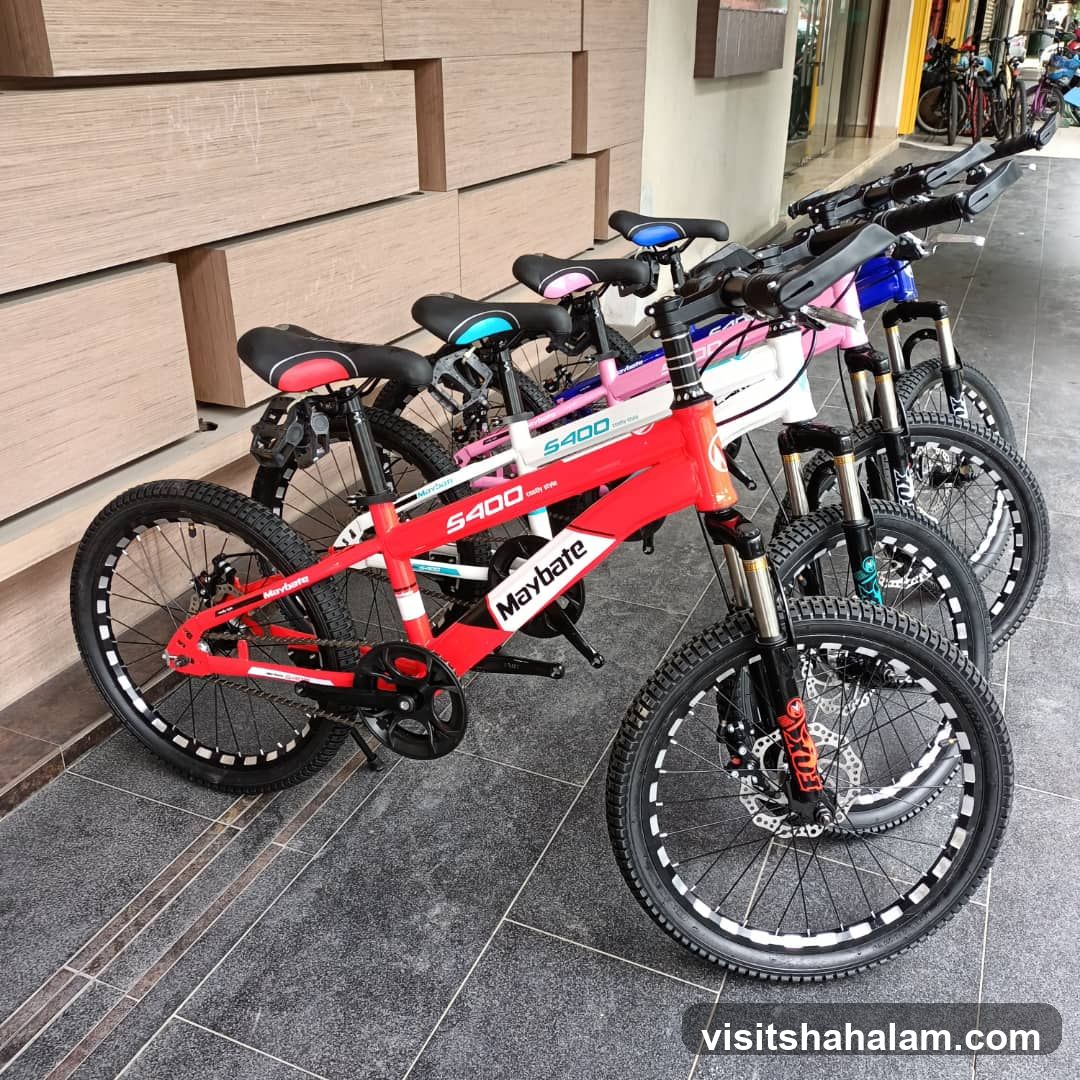 Children's Bicycles Lined Up