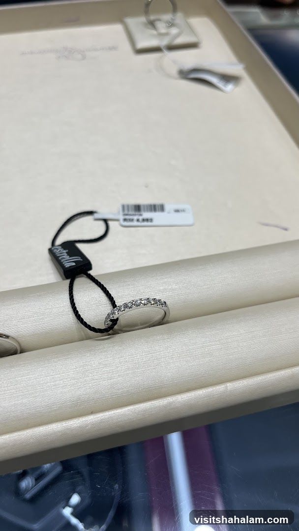 Diamond ring on display