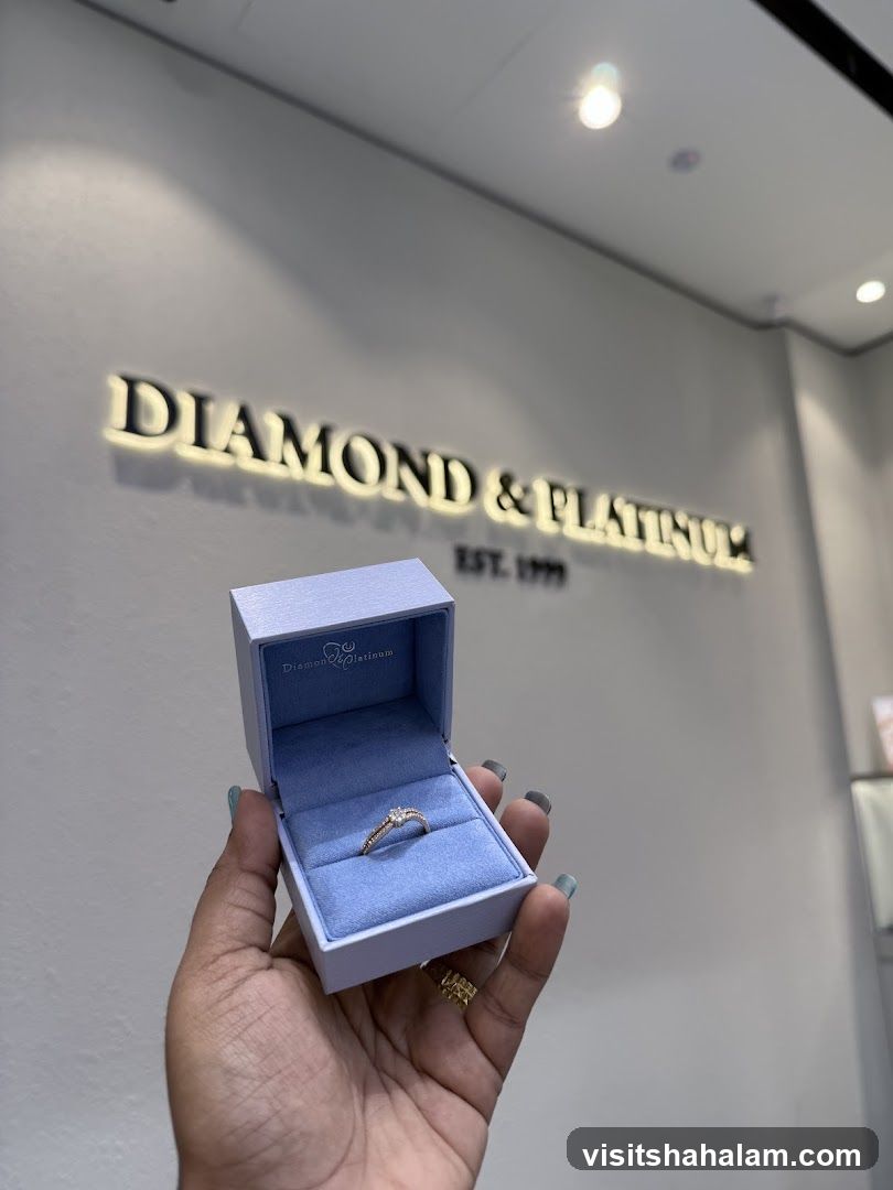 Diamond and Platinum Ring