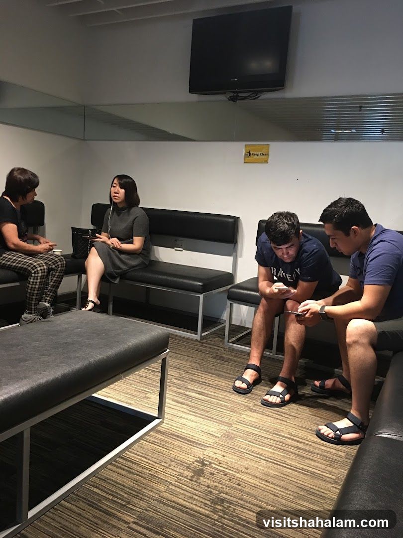 People waiting in a room