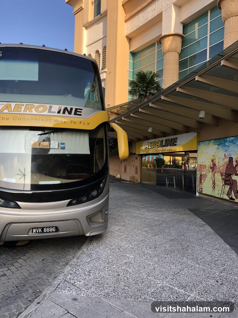 Aeroline Bus at Terminal Entrance