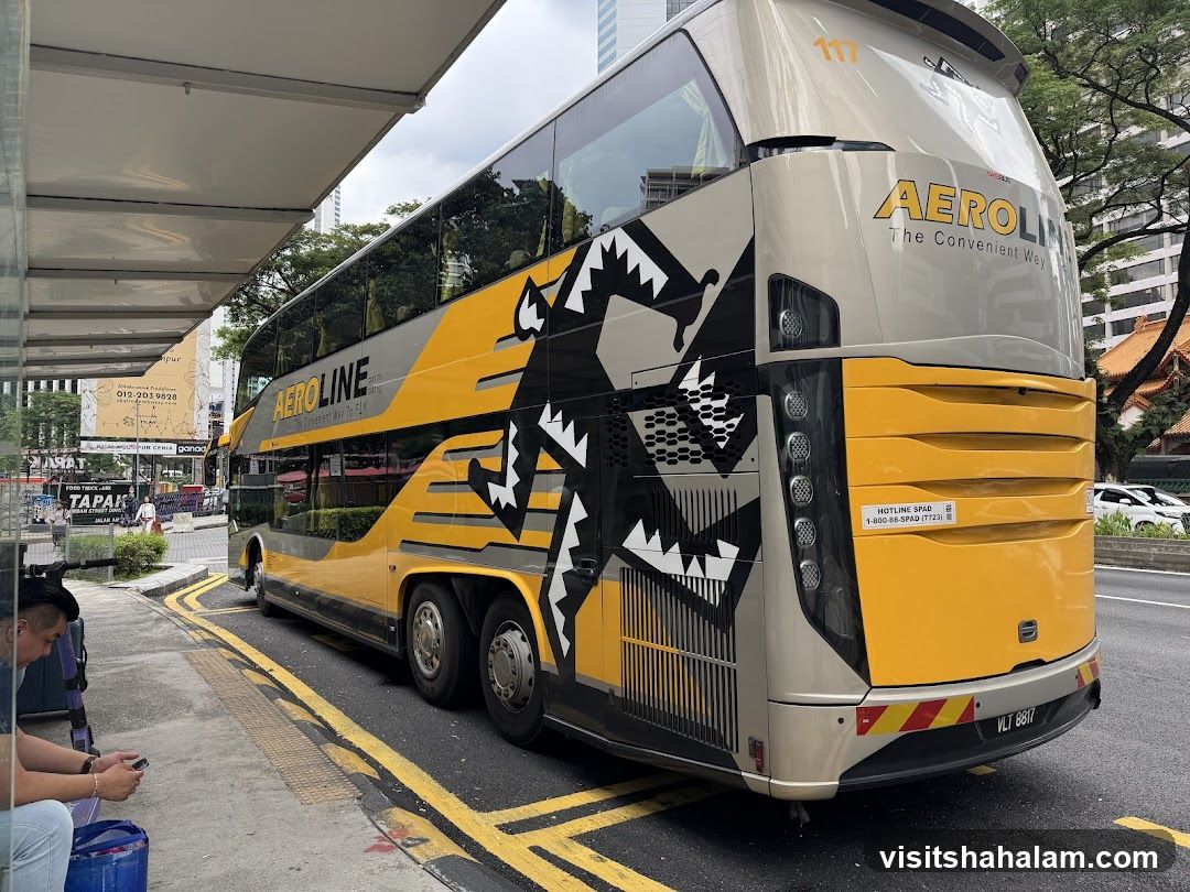 Aeroline Bus at Bus Stop