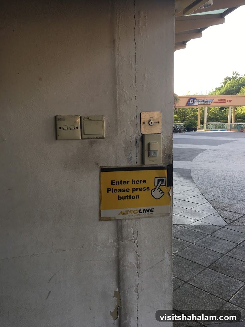 Entrance Button Sign