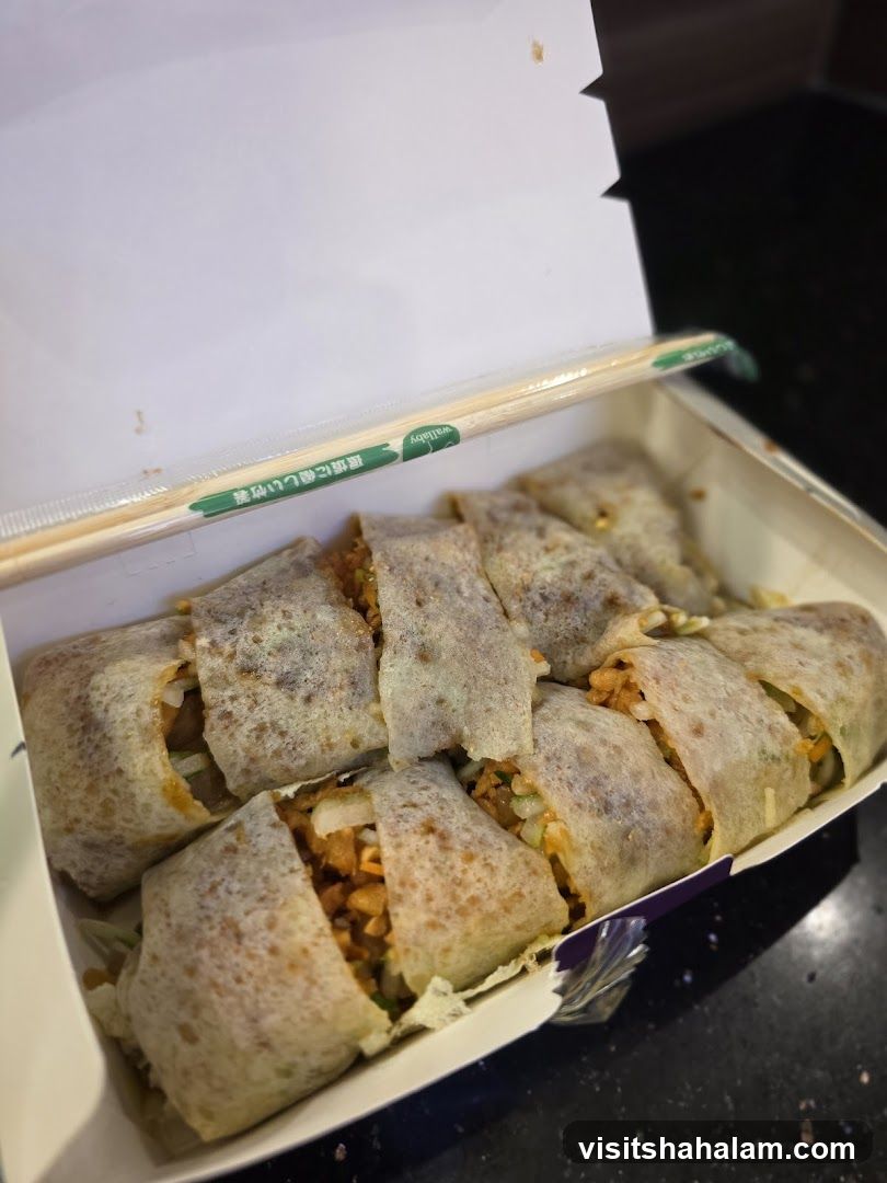 Spring Rolls in a Takeout Box