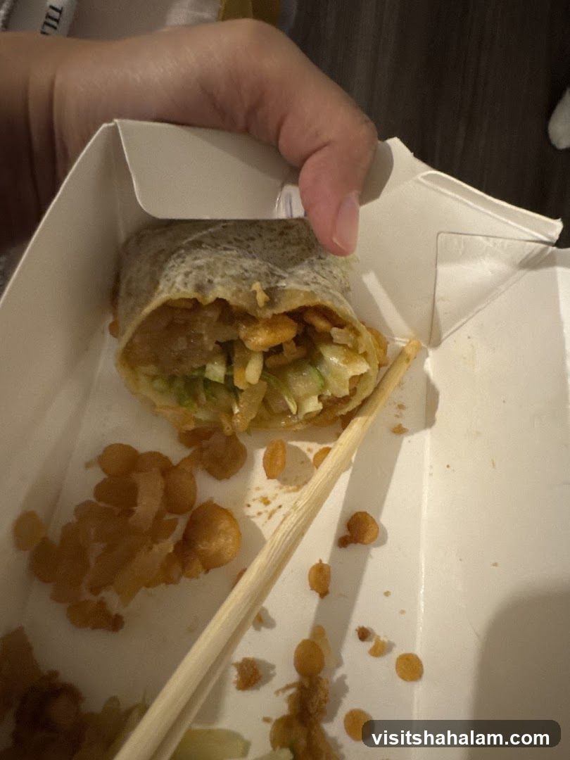 Spring Roll in Takeout Container