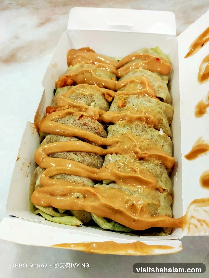 Savory Crepes with Peanut Sauce