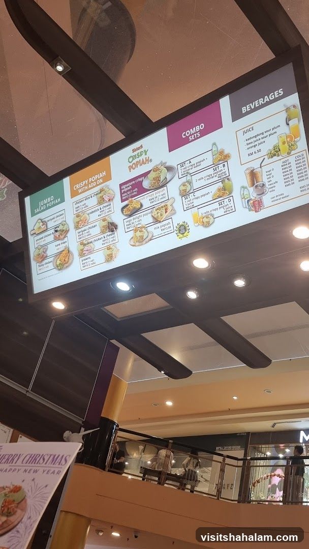 Crispy Popiah Menu
