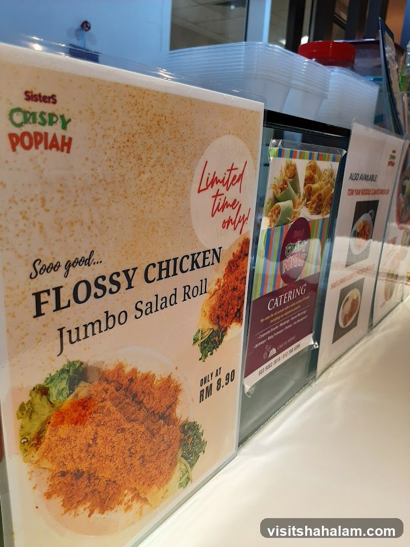 Sisters Crispy Popiah Menu