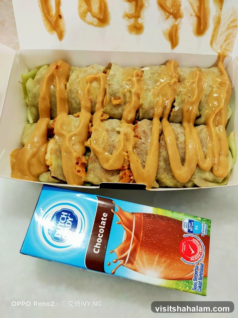 Spring Rolls with Chocolate Milk