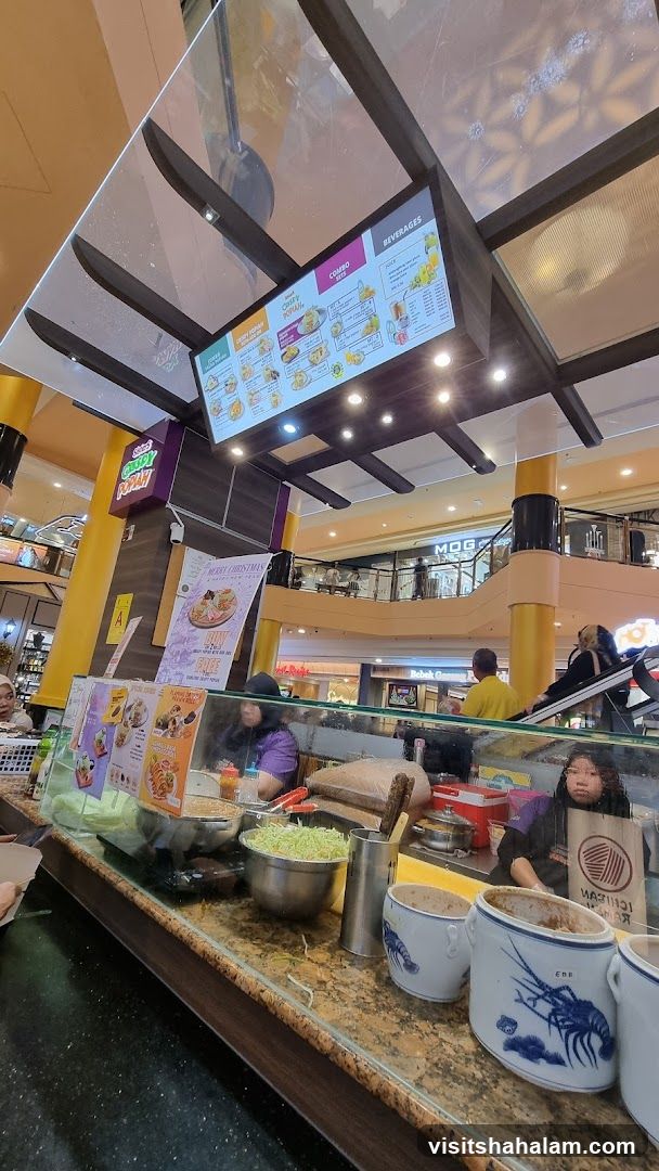 Food stall counter