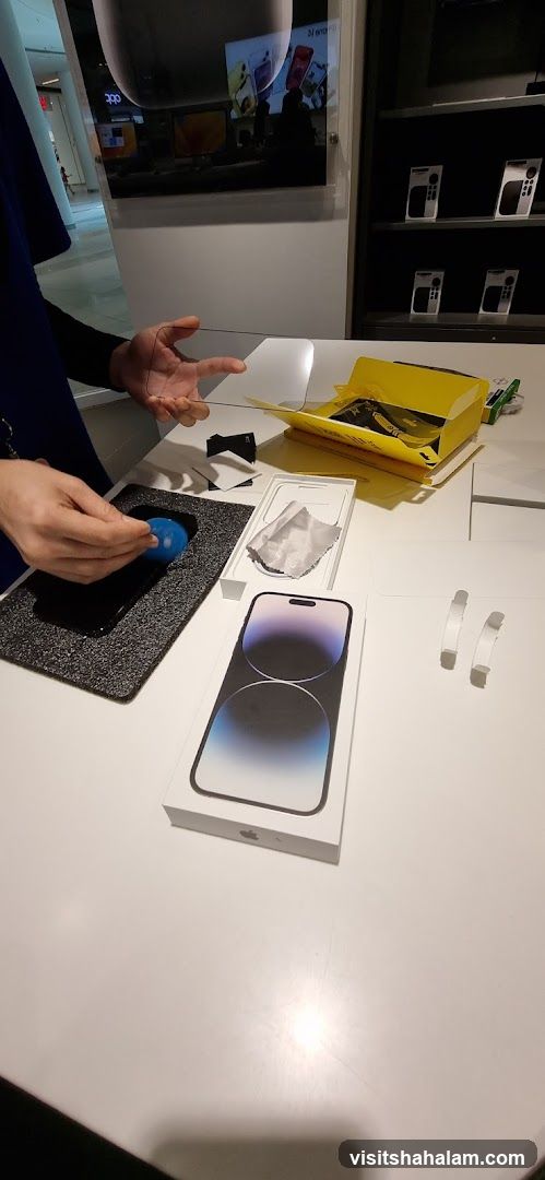 Unboxing a new iPhone