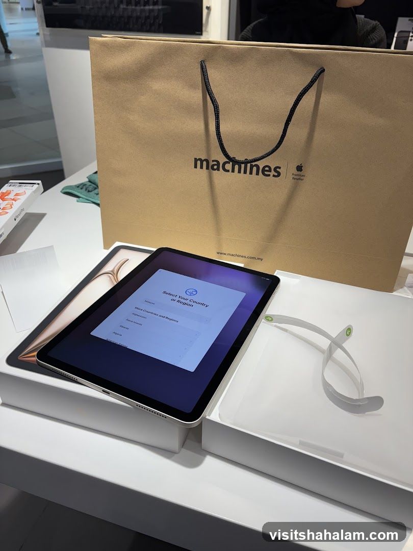Apple Products and Shopping Bag