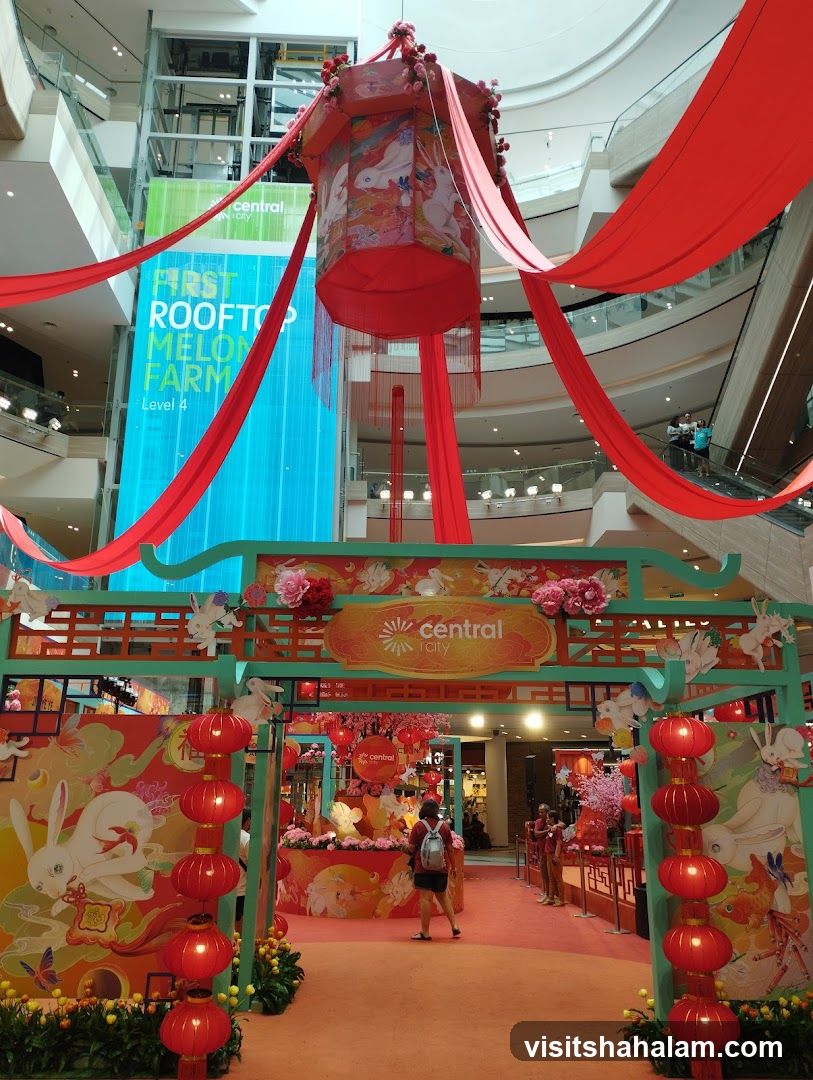 Chinese New Year Decorations in a Mall